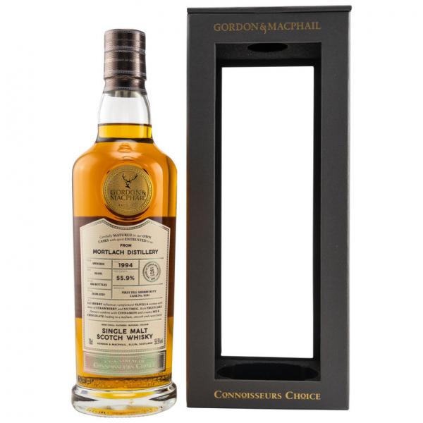 Mortlach 25 Jahre 1994-2020 Connoisseurs Choice Gordon & Macphail 55,9% vol. 0,7l Mortlach 25 Jahre 1994-2020 Connoisseurs Choice Gordon & Macphail 55,9% vol. 0,7l